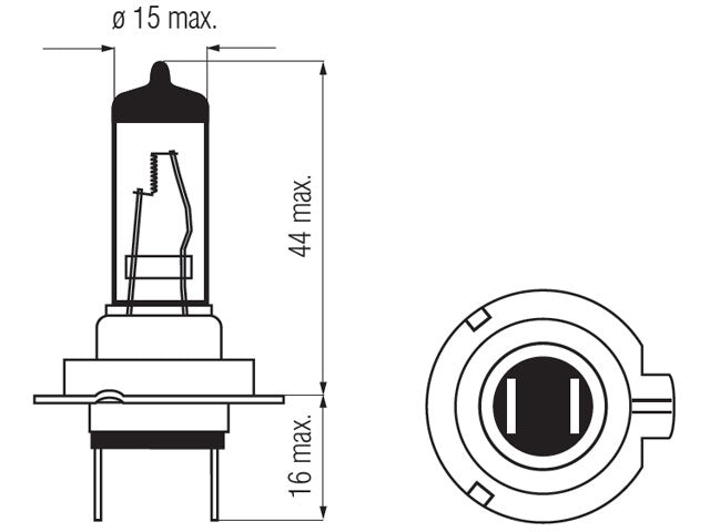 Bosma bulb H7, PX26d, 55W, white