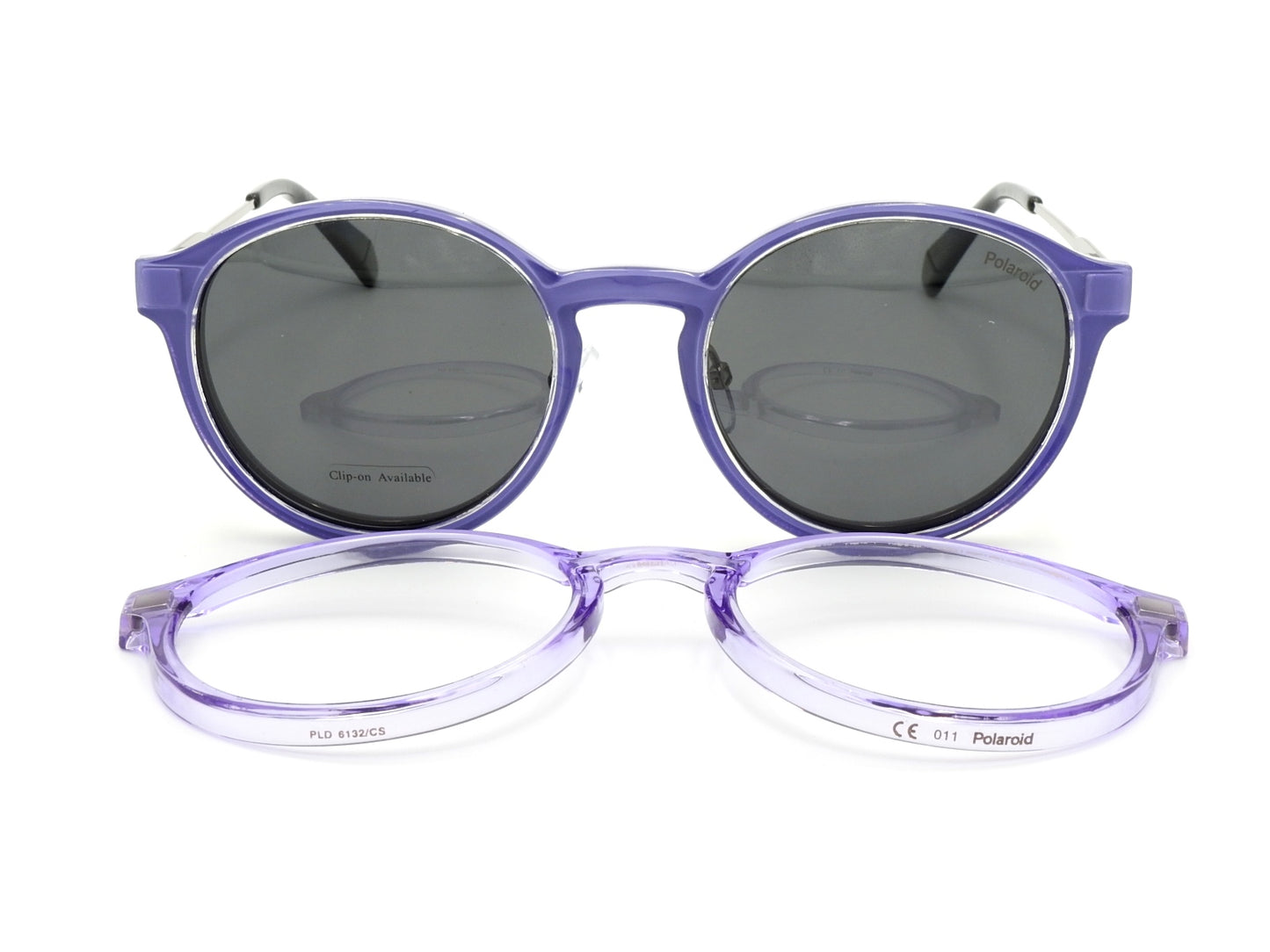 Unisex-Brillengestell Polaroid PLD6132/CS mit Sonnenbrillenclips
