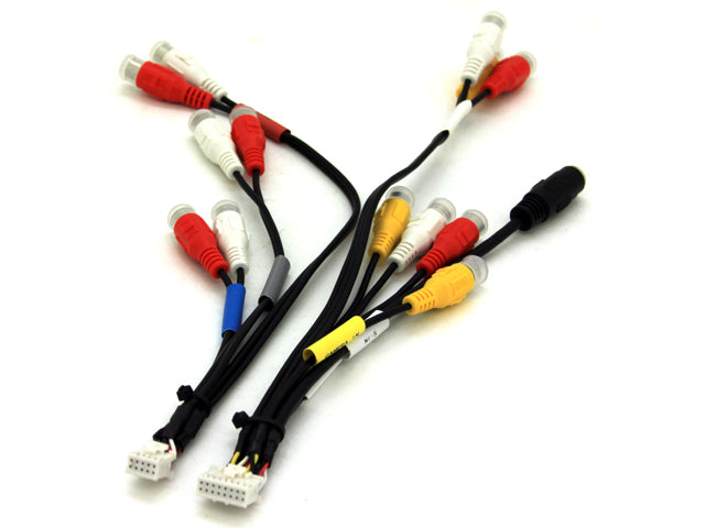 Alpine IVA-W502E 10/16-Pin AV Connector - RCA Audio &amp; Video Adapter