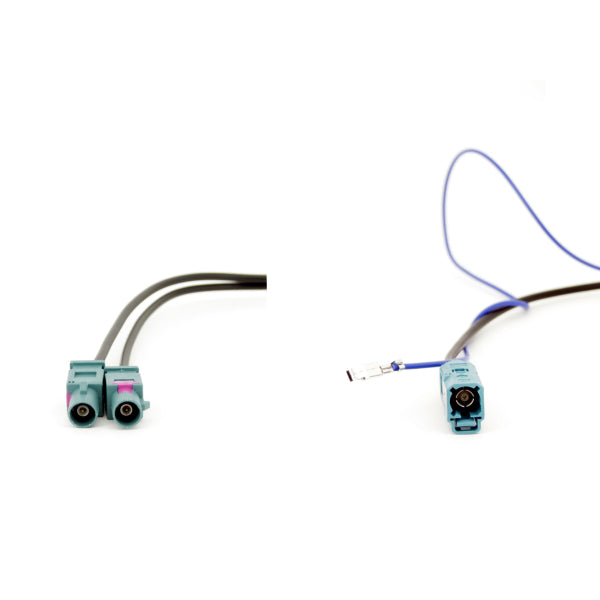 2x Fakra Antenna Adapter – Fakra Socket to Dual Fakra Plugs – 23cm Cable – Compatible with Seat, Skoda, VW