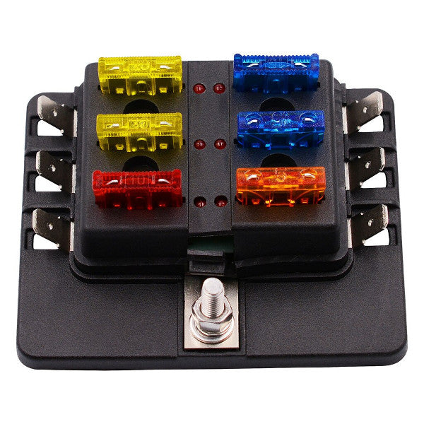 6 x ATO/ATC fuse holder with LED i