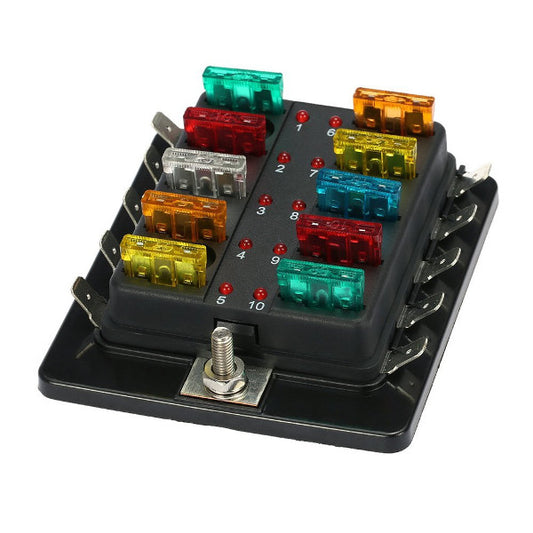 10 x ATO/ATC fuse holder with LED