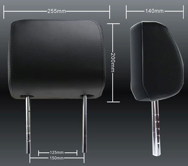 MH902BK-DV monitor with backrest 9"