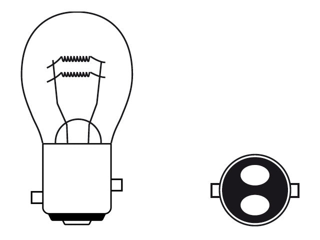 Bosma lamp BAY15d, 25/10W, 48V lift