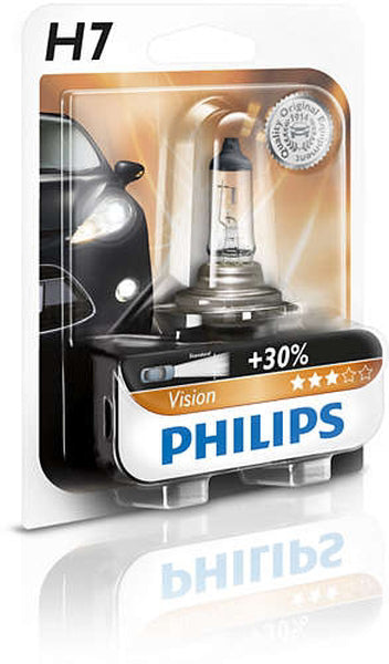 Philips bulbs Vision +30% H7, 55W 129